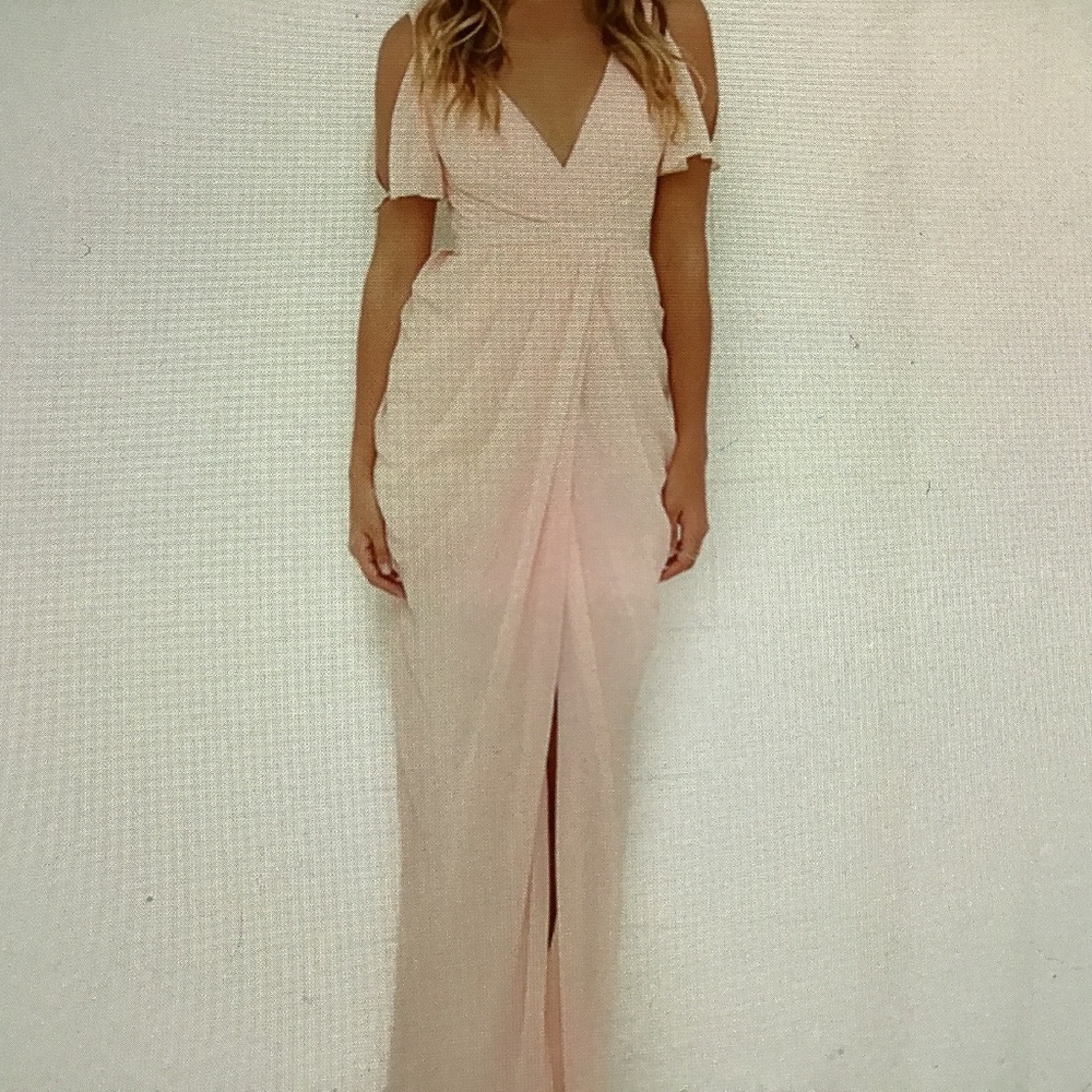 Bariano Graze - Full Dancer Peach Maxi Dress XS